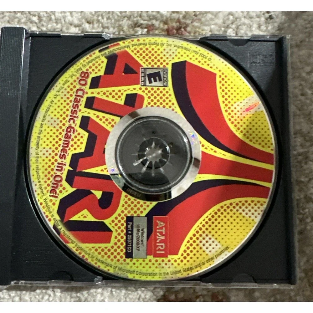 Atari: 80 Classic Games in One-PC CD ROM Software (2005) Win‎ 98/Me/2000/XP New